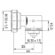 Угловой адаптер для термостата Oventrop M30x1,5 - 1